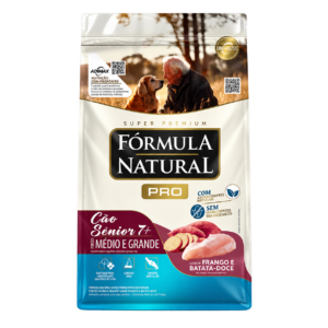 Ração Cães Fórmula Natural Sênior Pró Portes Médio e Grande Frango e Batata Doce 15kg